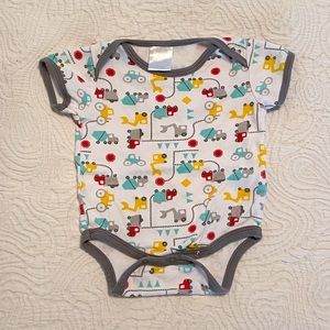 Bright Colored Construction Vehicle Onesie